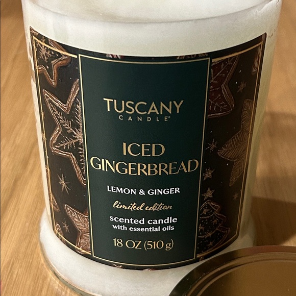 Tuscany Candle Iced Gingerbread Scented Candle Limited Edition - Picture 12 of 16
